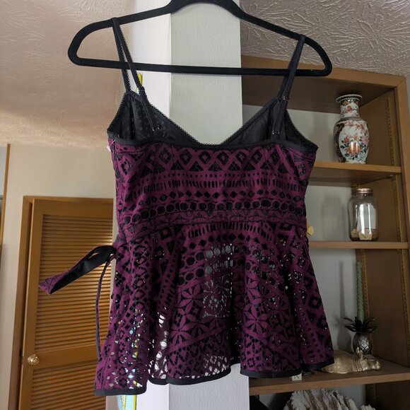 NWT Purple & Black Likely Lace Top - Picture 6 of 6